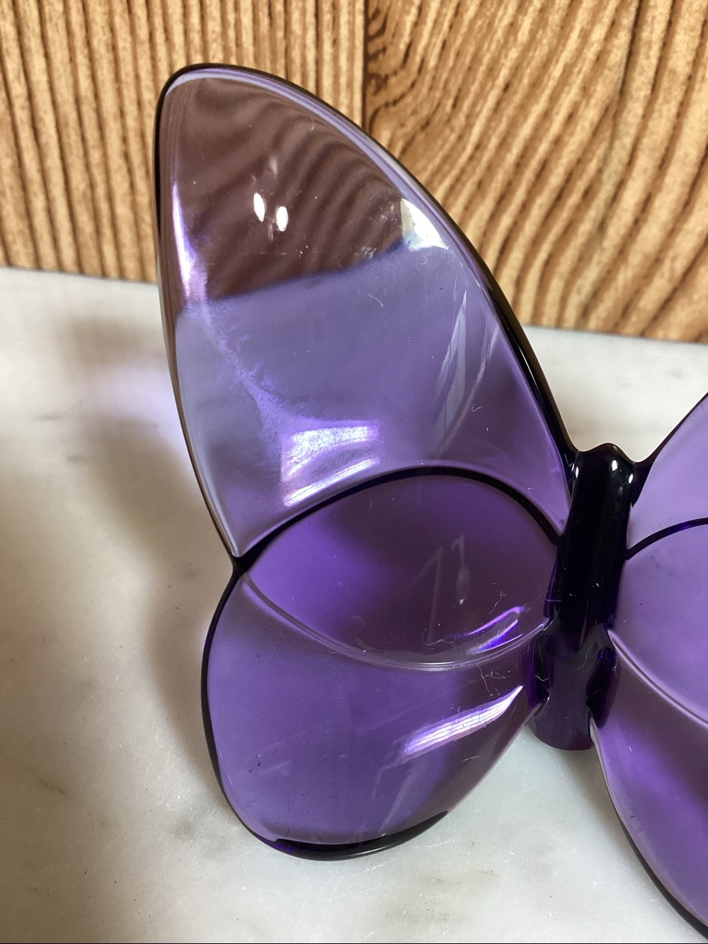 Baccarat Purple Lucky Butterfly Collection 3” - Picture 9 of 10